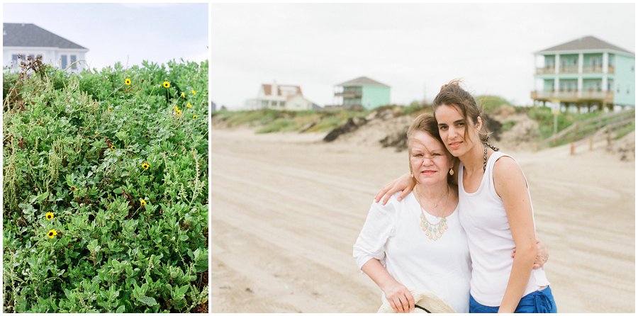 Family photos at Galveston beach.