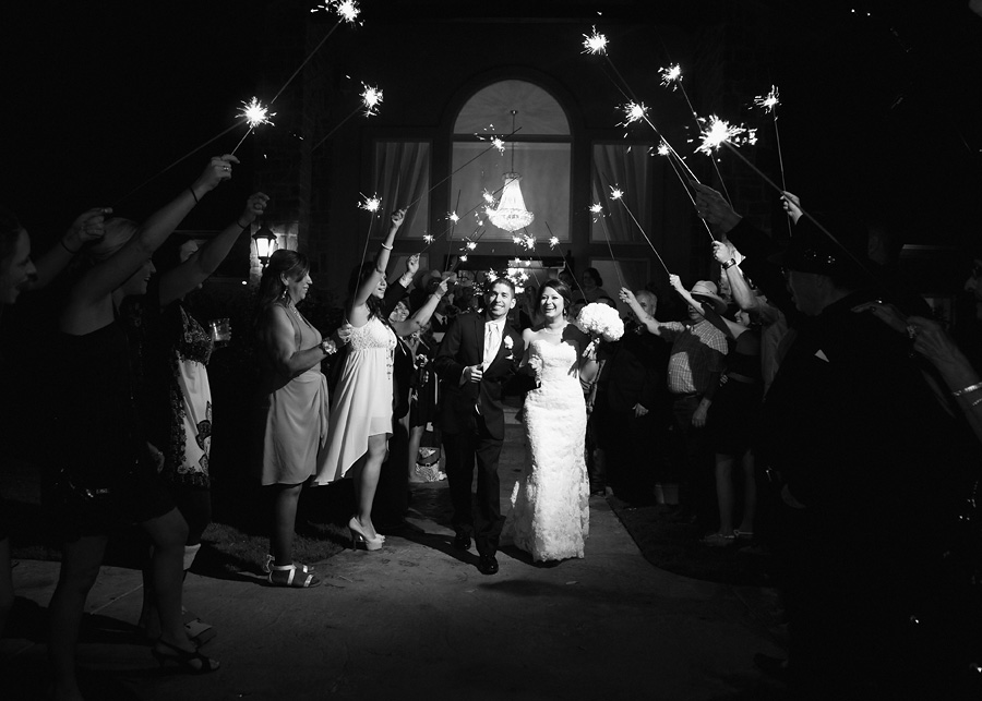 Sparklers reception exit