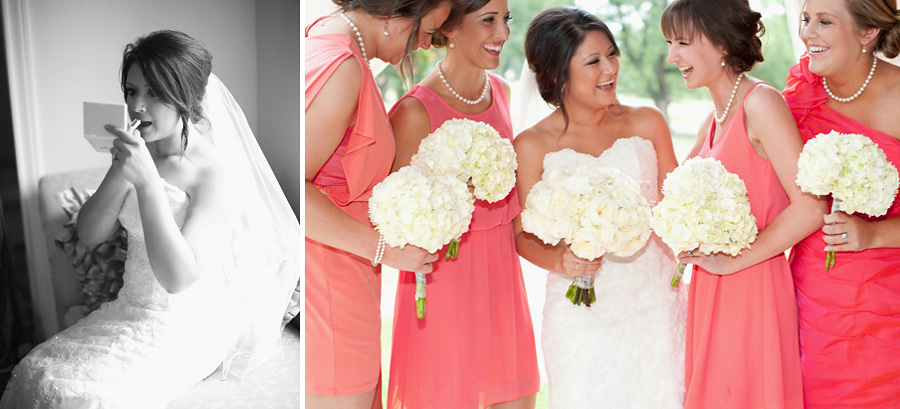 Dallas bride getting ready with her bridesmaids.