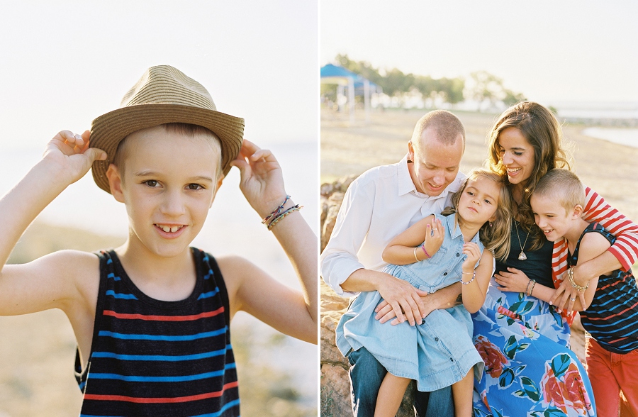 Dallas family session near lake.