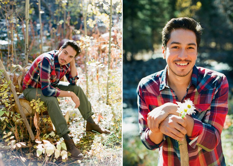 Camping engagement session by Jenny McCann.