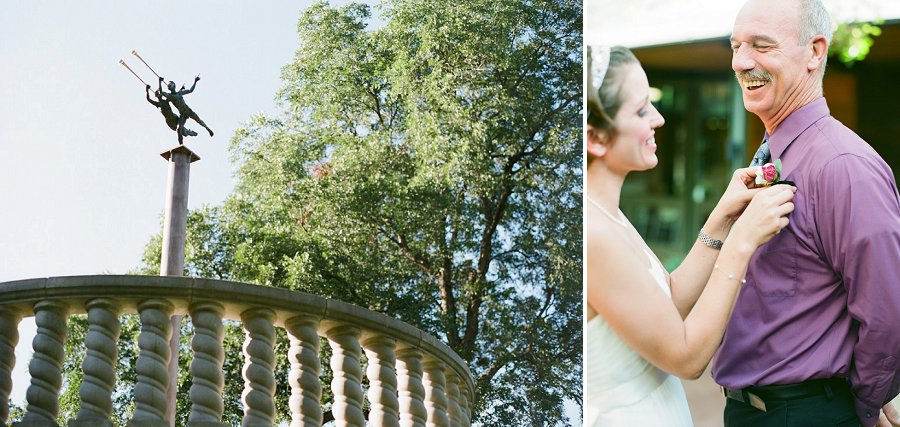 Dallas arboretum wedding in poetry garden.
