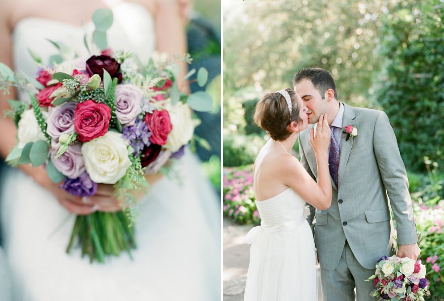Dallas arboretum elopement in Poetry garden.