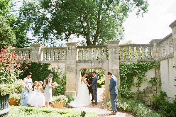 Poetry Garden wedding at Dallas Arboretum.