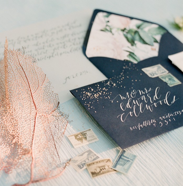 Nautical wedding invitation by Bunny and Bear paper.