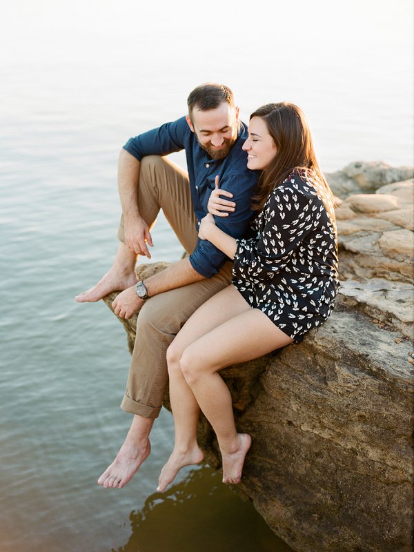 Engagement session on the beach.